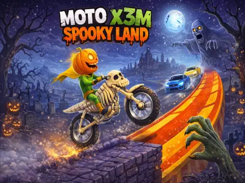 Moto X3M: Spooky Land