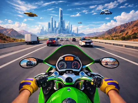 Moto Bike Highway Racing Game